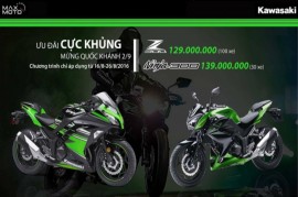 Kawasaki Z300 giảm giá cực sốc còn 129 triệu đồng tại Việt Nam