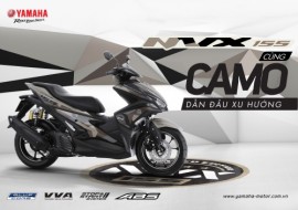 Yamaha NVX 155 bản Camo có giá 52,7 triệu đồng tại Việt Nam