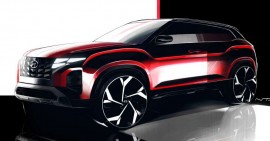 Hyundai Creta 2022 lộ diện qua hình phác thảo