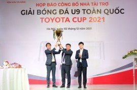 Khởi động giải bóng đá U9 toàn quốc Toyota Cup 2021