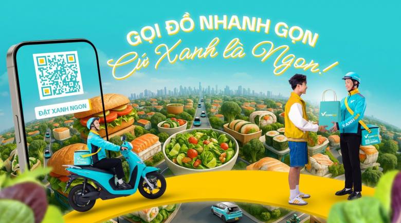 Xanh SM tham gia ngành dịch vụ giao đồ ăn: Xanh SM Ngon