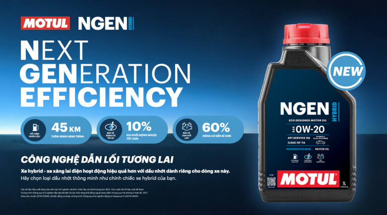 Motul ra mắt Motul NGEN HYBRID tối ưu cho xe Hybrid