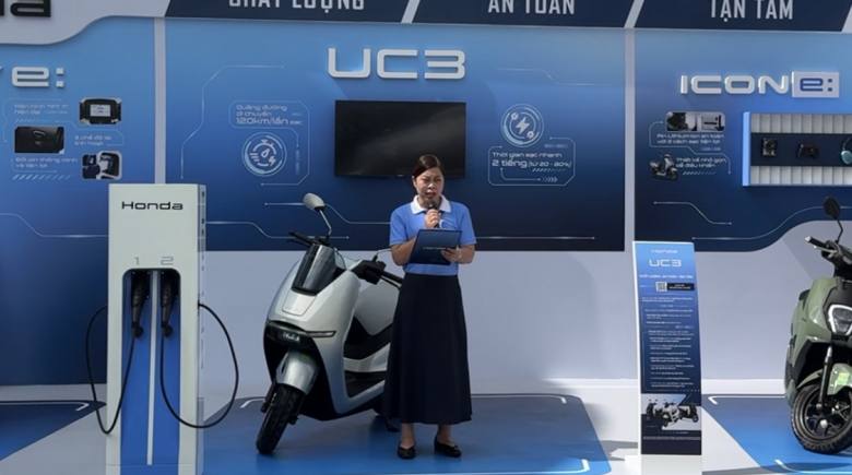 Honda mở bán xe máy điện UC3, triển khai mạng lưới trạm sạc tại Việt Nam