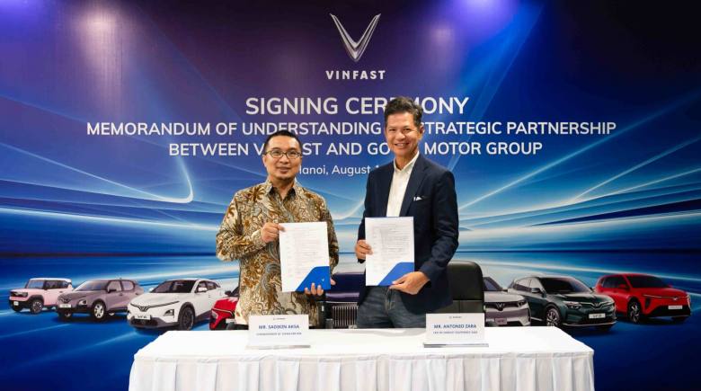 VinFast và Gowa Motor hợp tác mở rộng đại lý xe điện tại Indonesia