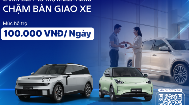 Tasco Auto hỗ trợ 100.000 đồng/ngày cho khách hàng nhận xe Geely, Lynk & Co chậm hơn dự kiến