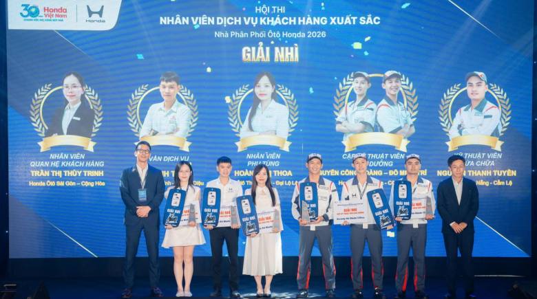 Honda Việt Nam vinh danh 18 nhân viên dịch vụ khách hàng xuất sắc