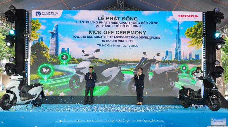 Honda Việt Nam và Sở Xây dựng Thành phố Hồ Chí Minh tổ chức Lễ phát động hưởng ứng phát triển giao thông bền vững