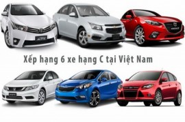 Doanh số xe hạng C trong tháng 4/2016 tại Việt Nam