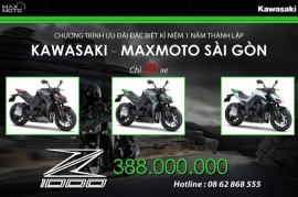 Kawasaki Z1000 chỉ còn 388 triệu đồng tại Max Moto