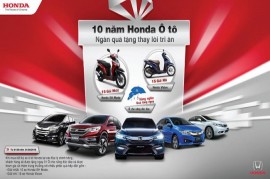Tháng 8, mua ô tô Honda có cơ hội trúng SH Mode