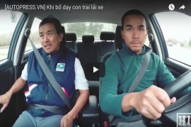 Video: Cười đau bụng khi bố dạy con trai lái xe