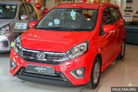 Perodua Axia giá chỉ 126 triệu tại Malaysia