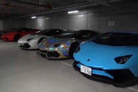 Dàn siêu xe trong hầm tại Tokyo