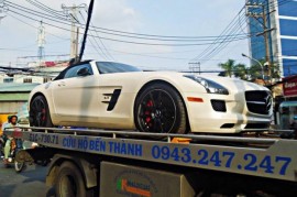 Mercedes SLS AMG GT phiên bản mui trần đầu tiên về Việt Nam