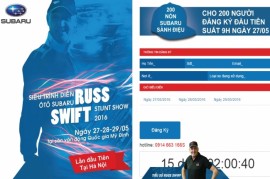 Subaru mang Russ Swift Stunt Show đến Hà Nội