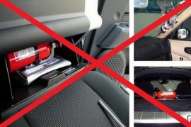Cách khắc phục để bình cứu hỏa trên xe ôtô cho đúng cách