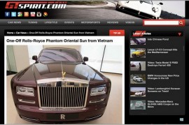 Báo Tây đưa tin Rolls-Royce độc giá 30 tỷ của đại gia Việt