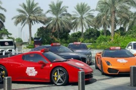 Siêu xe làm taxi miễn phí tại Dubai