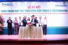 Thaco ký kết hợp tác với ngân hàng Vietcombank