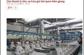 Thực hư Cục Hải quan đấu giá xe máy Lx 7 triệu