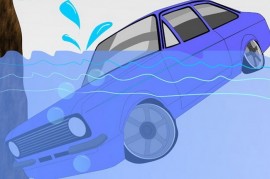 Cách xử trí khi xe hơi bị chìm