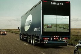 Samsung thử nghiệm xe tải “nhìn xuyên thấu” giảm tai nạn