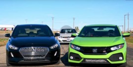 [VIDEO] Cuộc so tài drag race giữa Honda Civic Si, Hyundai Elantra 2018 và Volkswagen Golf GTI