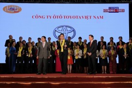 Toyota Việt Nam vinh dự nhận giải thưởng rồng vàng lần thứ 16