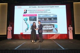 Bridgestone Việt Nam đạt danh hiệu nhà cung cấp chất lượng của năm từ Toyota
