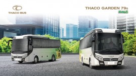 Dòng xe bus ghế ngồi cao cấp Thaco Garden 79s được ra mắt
