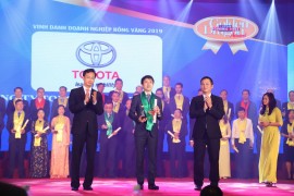 Toyota Việt Nam nhận giải thưởng Rồng Vàng lần thứ 18