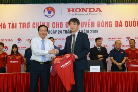 Honda là nhà tài trợ chính cho đội tuyển Quốc gia Việt Nam