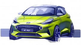 Xem trước Hyundai i10 2020 qua hình phác thảo