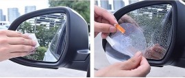 Miếng dán chống nước trên gương ô tô có thật sự hiệu quả?