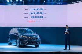 Honda CR-V 2020 chốt giá từ 998 triệu đồng