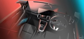 Kia tiết lộ kiểu dáng nội thất của Sonet 2021