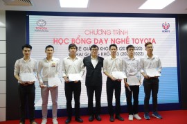 Quỹ Toyota Việt Nam thông báo tuyển sinh khóa 4 chương trình “Học bổng dạy nghề Toyota”