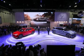 VinFast ra mắt thương hiệu xe điện tại Los Angeles Auto Show 2021