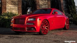 Rolls-Royce Wraith nổi bật với lớp sơn “đỏ rực” đến từ Mansory