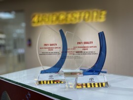 Bridgestone thắng giải chất lượng từ Toyota Việt Nam trong 5 năm liên tiếp