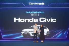 Honda HR-V và Honda Civic nhận Giải thưởng “Ô tô của năm 2022” tại hạng mục Crossover cỡ B và gầm thấp cỡ C
