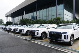 Hyundai Thành Công xuất khẩu lô xe Hyundai Palisade sang Thái Lan