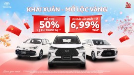 Mở hàng ngay sau Tết, Toyota tung khuyến mại lớn
