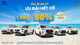 Toyota tung loạt ưu đãi trong tháng 5/2025 -Tập trung vào nhóm xe chiến lược