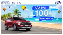 Ford Việt Nam ưu đãi 100% lệ phí trước bạ cho Territory và Ranger Wildtrak