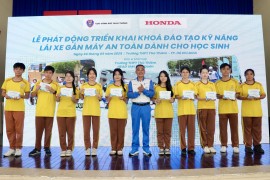 Honda Việt Nam triển khai chương trình đào tạo kỹ năng lái xe an toàn cho học sinh THPT trên toàn quốc