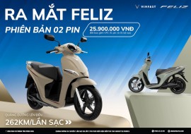 Vinfast ra mắt 3 mẫu xe máy điện 2 pin