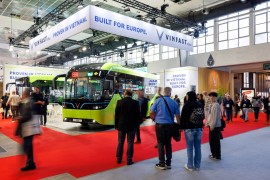 VinFast ra mắt hai mẫu xe buýt điện EB 8 và EB 12 tại Triển lãm Busworld Europe 2025