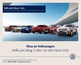 Volkswagen Việt Nam triển khai chương trình “Miễn phí xăng 1 năm” cho nhiều dòng xe chủ lực