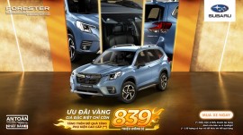Subaru Forester Ưu đãi giá giảm còn 839 triệu đồng với số lượng có hạn